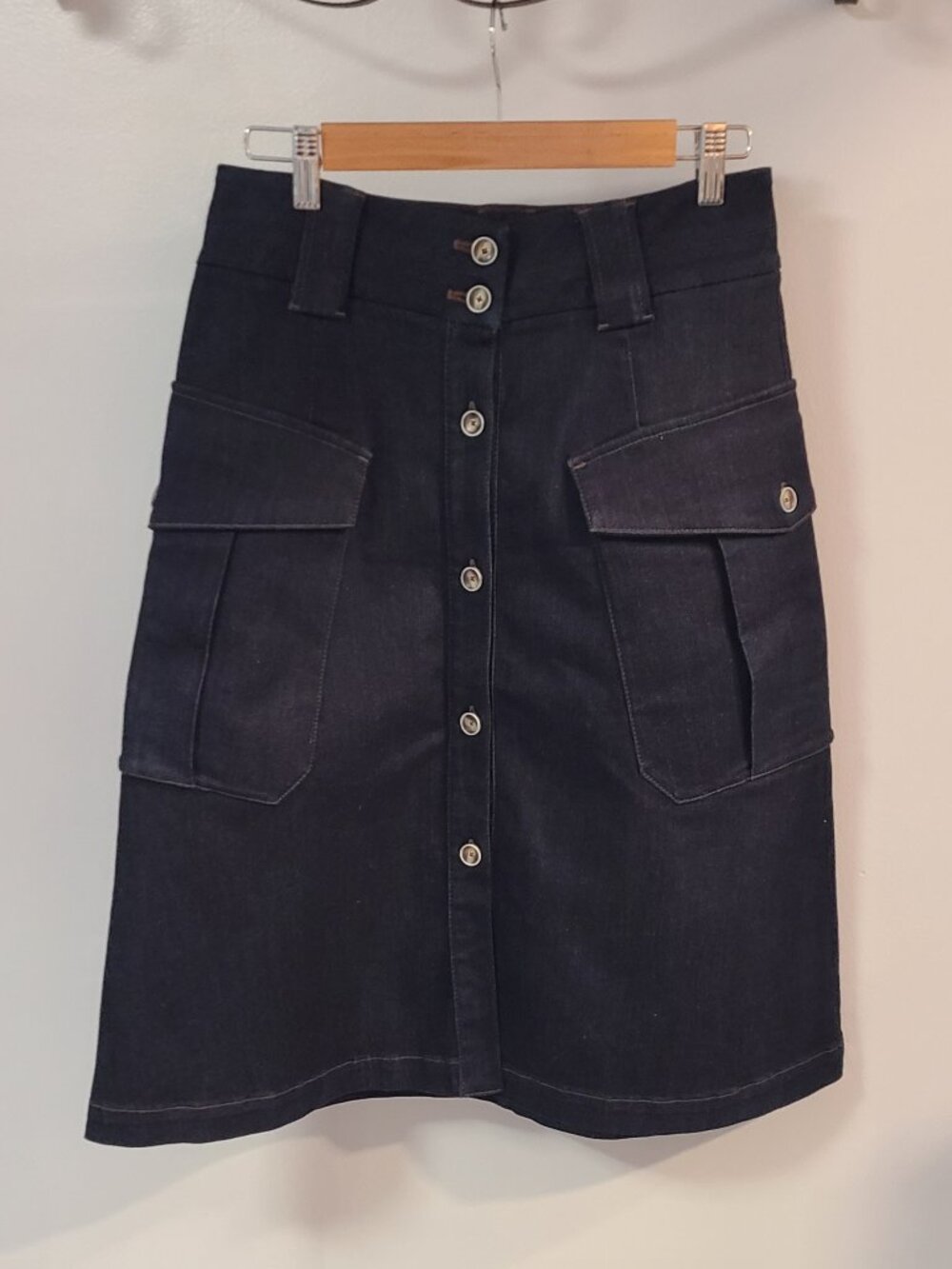 Massimo Dutti A-line Denim Skirt